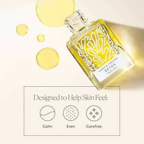 Naked & Thriving Detox Balancing Face Oil | Organic, Vegan, & Natural-Derived Skin Care | For Oily and Blemish-Prone Skin | with Jojoba, Primrose and Almond Oils f(1.18 oz/35 mL)