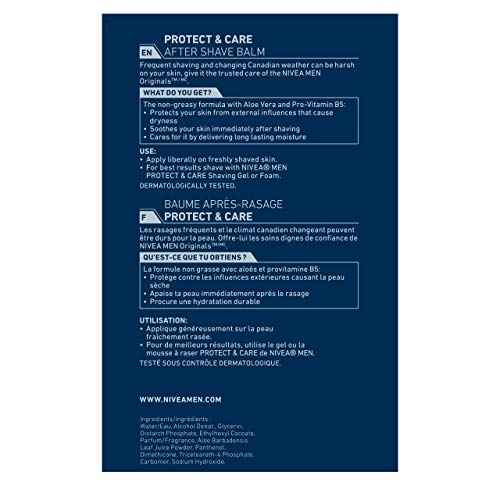 NIVEA FOR MEN Moisturizing Post Shave Balm 3.30 oz (Pack of 4)