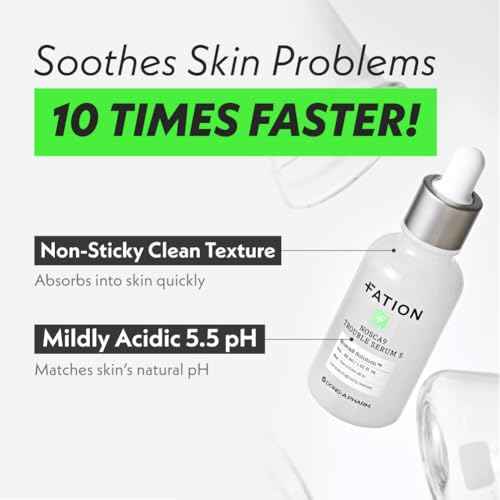 NOSCA9 Soothing Serum S - Rapid Hydrating Calming Serum with 5-Layer Ceramide Complex &Fresh Centella Asiatica, Advanced Barrier Repair for Sensitive Skin Korean Skin Care (2.02 Fl Oz (Pack of 2))