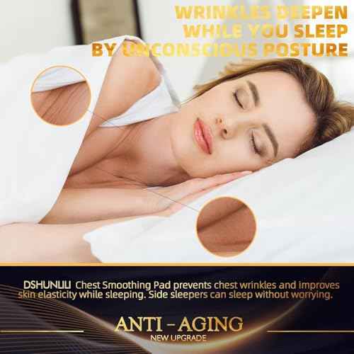 Chest Wrinkle Pads-2 Pcs Silicone Patches for Wrinkles, Anti Wrinkle Patches for Decollete & Cleavage, Anti Aging Wrinkle Remover, Reusable Overnight Wrinkles Treatment While Sleeping