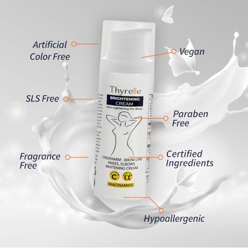 Skin Lightening Cream, Underarm, Knees, Elbows, Inner Thigh, Bikini Areas, Skin Bleaching Cream with premium ingredients (50ml, 1.69 fl oz)