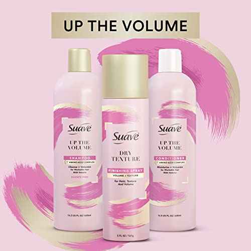 Suave+ Pink Up The Volume Volumizing Conditioner For Volumized Hair Volumizing Volume Conditioner With Amino Acid Complex 16.5oz