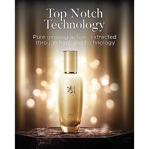 Sooryehan Ginseng First Essence (120 ml/2.04 fl oz) Total Age-Defying Solution, Wrinkle Improvement, Nourishing Toner for Radiant and Youthful Skin - Ginsenoside | Korean Skincare