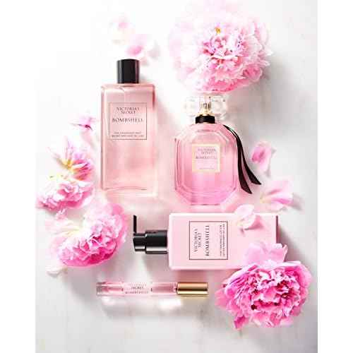 Victoria's Secret Bombshell Mini Fragrance Mist, Notes of Purple Passion Fruit, Shangri-La Peony & Vanilla Orchid, Travel Size Body Spray for Women (2.5 oz)