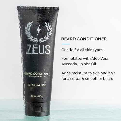 ZEUS Starter Beard Wash & Beard Oil Kit for Men, Softens, Hydrates & Moisturizes Facial Hair, Promotes Healthy Growth & Shine (Made In USA) Vanilla Rum