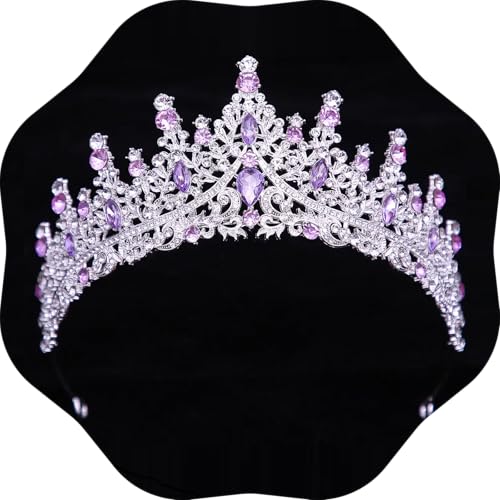 Tiaras and Crowns for Women Crystal Princess Tiaras Rhinestone Queen Crowns For Wedding Bridal Birthday Prom Pageant Party (Tiara 100)