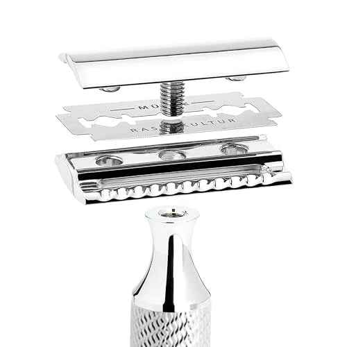 M?HLE Grande R89 Double Edge Safety Razor (Closed Comb) | Perfect for Everyday Use | Barbershop Quality Close Smooth Shave | Luxury Razor for Men