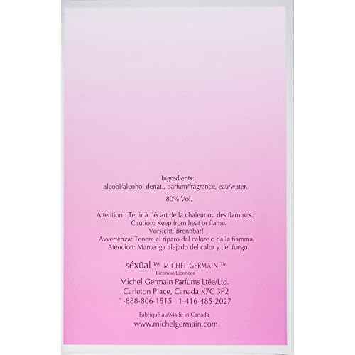 Michel Germain Sexual Fleur Eau de Parfum Fragrance Spray, Top Notes of Pink Grapefruit, Macadamia Nut, Pink Daisy, Sexy & Enchanting Natural Oils Women's Perfume, 2.5 Fl Oz