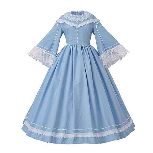 Women's Victorian Civil War Dress Costume Vintage Reenactment Historical Dresses Southern Belle Costumes Ball Gown