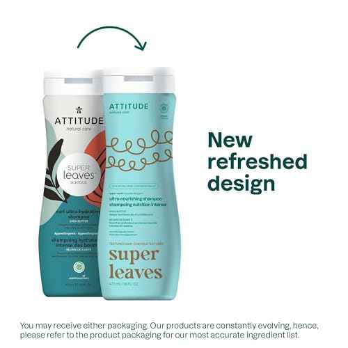 ATTITUDE Ultra-Nourishing Shampoo for Curly Hair 4a ? 4c with Shea Butter, Vegan, Naturally Derived Ingredients, Deeply Nourishes, 16 Fl Oz (Pack of 6)