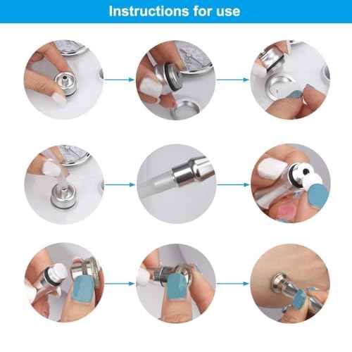 Diamond Dermabrasion Head, Microdermabrasion 9 Tips, Facial Exfoliator Tool for Home