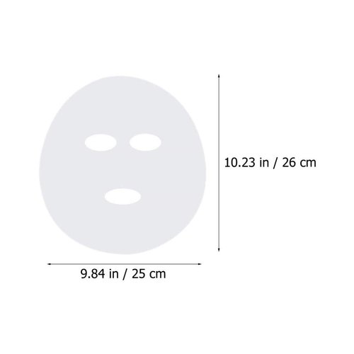 Beaupretty 400Pcs DIY Facial Sheet: Plastic face paper sheet - Precut Plastic Facial Cover for Home and Salon Clear (Pack of 2)