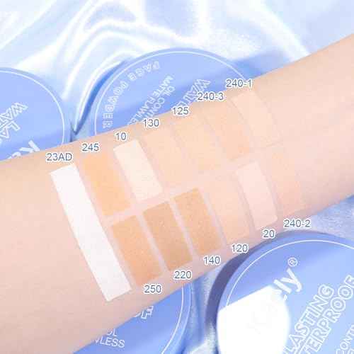Oil Control Matte Perfection Face Powder Compact For Women, Matte Smooth Flawless Setting Powder Makeup, Polvo Compacto De Maquillaje, Waterproof Long Lasting, 0.35Oz (02 Natural Beige)