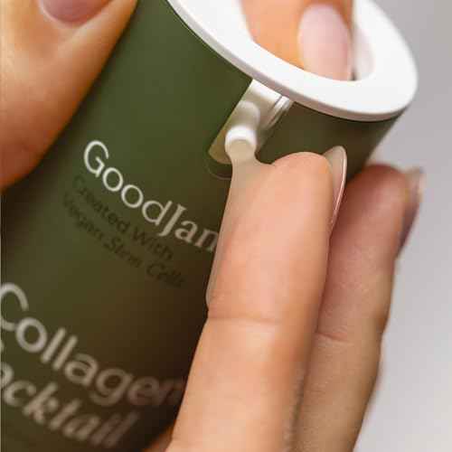 GoodJanes Collagen Cocktail Boosting Serum with Vegan Collagen, Vitamin C, Niacinamide & Copper Peptides ? Plant-Based Stem Cell Treatment for Radiant, Firm-Looking Skin, 0.5 oz
