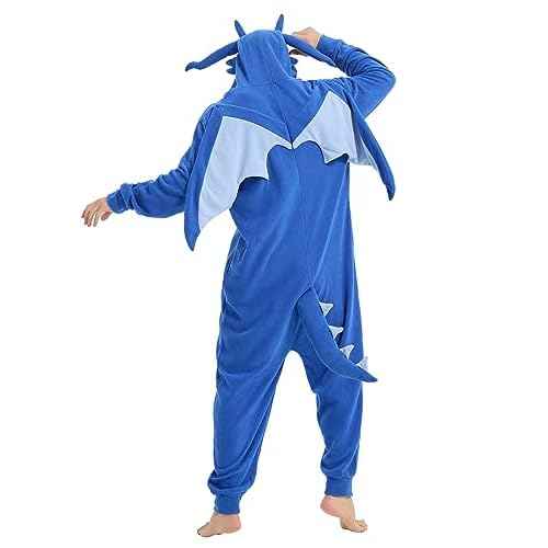 Dragon Onesie Adults Animal Cosplay Pajamas Halloween Costumes Jumpsuit One Piece Sleepwear