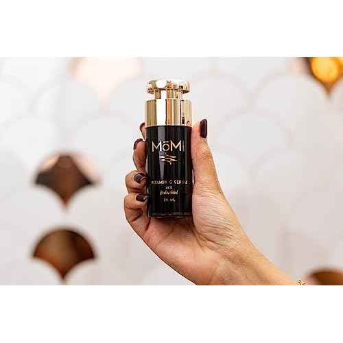M?MI Vitamin C Serum with Bakuchiol. Brightening, firming, helps with hyperpigmentation. Contains 20% THD Ascorbate, HA, Ferulic Acid, Vitamin E and Bakuchiol,
