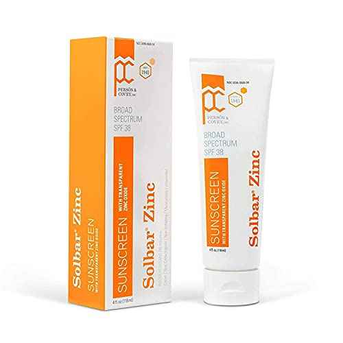 Solbar Zinc Sun Protection Cream SPF 38 4 oz (Pack of 4)