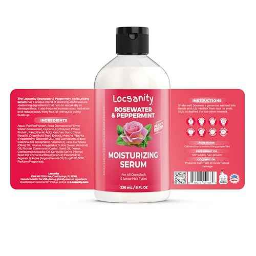Locsanity Rosewater Peppermint Loccare Bundle Dreadlock, Sisterlocks, Microlocks, Locs Fine Mist
