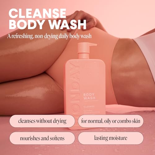 MONDAY HAIRCARE CLEANSE Body Wash with Grapefruit Extract, Hyaluronic Acid, Shea Butter, Coconut Oil for Normal to Oily/Combination Skin 900 mL (Dual Pack)
