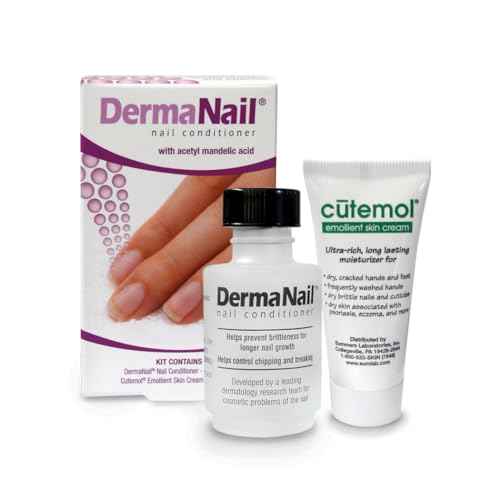 Nail Strengthener & Cuticle Cream Set - Fingernail Care Kit with Liquid Nail Strengthener & Cutemol Cream (11.5g Sample) Healthy Growth - Repair for Brittle, Damaged, Thin, & Peeling Nails