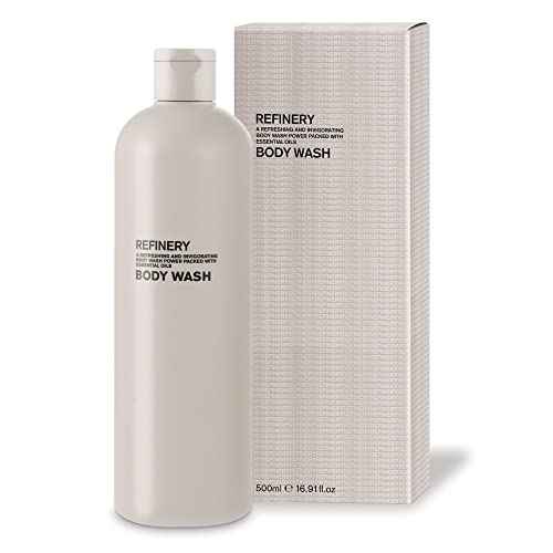Aromatherapy Associates Refinery Body Wash. Sandalwood, Pink Pepper and Bergamot Essential Oils. Cleanse and Invigorate the Skin (16.9 fl oz)
