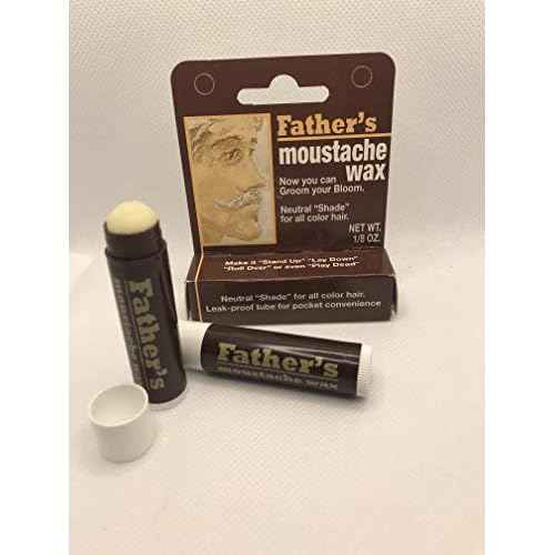 8 Pack Father's Moustache Wax Neutral. Neutral Shade for All Color Hair. Leak Proof Tube for Pocket Convenience (8). ON All Multi Packs at Checkout.