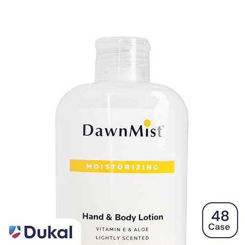 Dukal HL08 Dawn Mist Hand and Body Lotion with Dispensing Cap, 8 oz. Bottle, Pack of 48