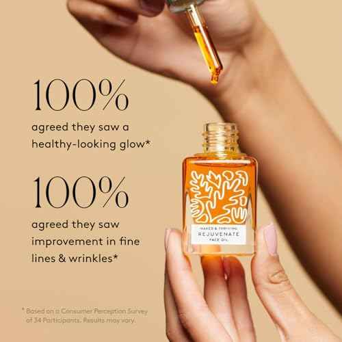 Naked & Thriving Rejuvenate Restorative Face Oil | Organic, Vegan, & Naturally-Derived Skin Care | Reduce the Look of Wrinkles and Moisturize Skin (1.18 oz/35 mL)