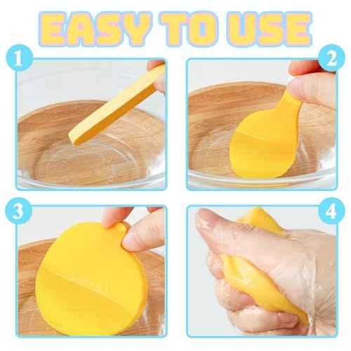 240 Pcs Compressed Facial Sponge,Professional Makeup Removal Sponge,Round Face Cleaning Sponge for Spa,Exfoliating,Face Wash(Yellow,Pink,Blue)