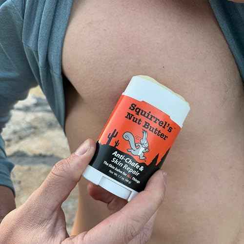 Squirrel's Nut Butter Anti Chafe Stick w/Frankincense & Lavender | All Natural Chafe Prevention & Skin Care for Athletes, Runners & Adventurers | Thighs, Arms, Pack Straps & More | 1.7 oz