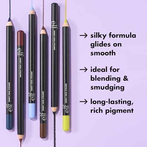 e.l.f. Smoky Kohl Eyeliner, Eye Pencil For Creating Long-Lasting, Bold, High-Pigmented Makeup Looks, Vegan & Cruelty-Free, Black Velvet