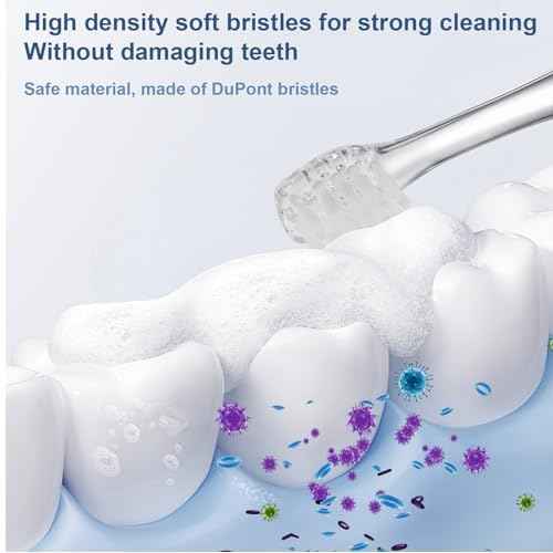 Baby Toothbrush Heads Compatible with Papablic BabyHandy/Toddler Sonic Electric Toothbrushes, Compatible with Brush-Baby BabySonic/Seago SG902/SG602, 5 Pack (18-36 Month)