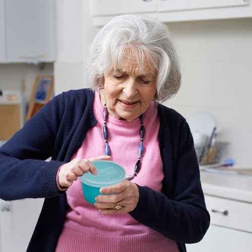 Denture Cup with Lid - Case of 250 Denture Cases - Retainer and False Teeth Container Bath for Travel, Nursing Home, and Hospital Use