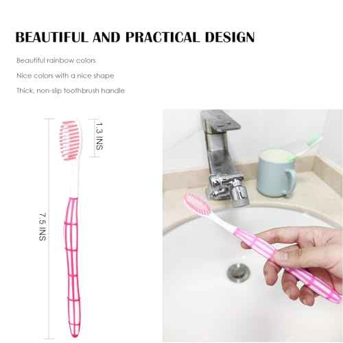 EasyHonor 36 PCS Individually Wrapped Bulk Toothbrushes, Colorful Manual Disposable Travel Toothbrush Set for Adults, Ergonomics Handle, Medium Soft Bristles, Perfect for Travel, Hotels, Donations.