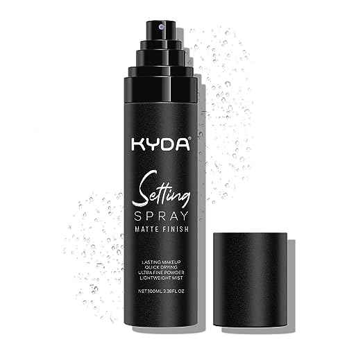 KYDA Makeup Setting Spray, Ultra-fine Lightweight Setting Mist, Infused with Niacinamide, Lasting Face Makeup Fixer Spray, Oil Control, Quick Drying, Adds Camellia Flower Extract, 3.38 Fl Oz