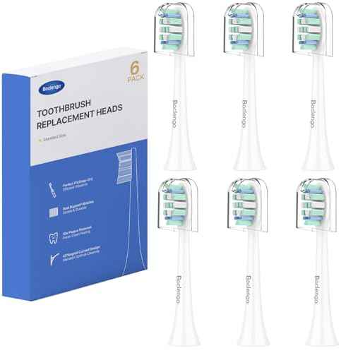 Toothbrush Heads for Philips Sonicare Replacement Heads G2,C1,4100,C2,Electric Replacement Brush Head Compatible with Phillips Sonicare Brush G2,C2,C1,for Philips Sonic Care Toothbrush,6 Pcs