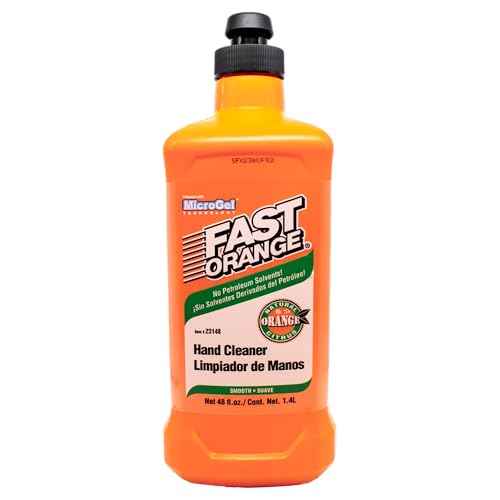 Fast Orange 23148 Smooth Lotion Hand Cleaner, Heavy Duty Waterless Cleaner for Mechanics w/Aloe, Lanolin & Glycerin, Removes Grease, Grime & Stains 48 Oz.