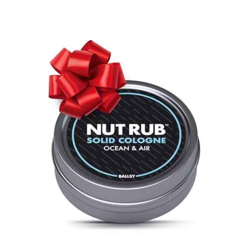 Ballsy Body & Groin Rub, Cologne for Everywhere, with Beeswax, Coconut and Sunflower Seed Oil, Ocean and Air .85 oz