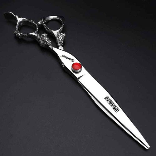 AXEMOORE Hair Scissors 6/7/8/9-inch 440C High Hardness For Hairdressers Haircuts Cuttinging Scissors Professional Haircut(8-in cutting scissors)