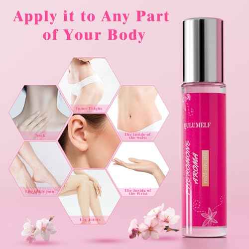 Pheromone Perfume for Women,Fragrance Pheromone Cologne Attract Men, Long Lasting Women's Perfume, Roller Ball Design, Portable and Fruity