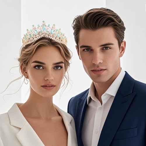 Kamirola - Queen Crown and Tiara Princess Crown for Women and Girls Crystal Headbands for Bridal, Wedding Gothic Halloween Costumes for Women Prom Christmas Halloween Birthday Prom Pageant Party£¨TR23£©