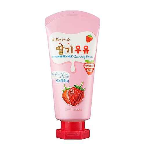 Kwailnara Milk Cleansing Foam (120 mL) (Strawberry)