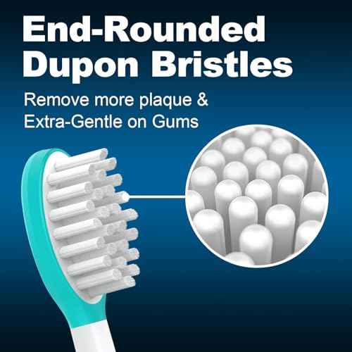 Kids Replacement Toothbrush Heads 10 Pack for Philips Sonicare Electric Toothbrush Soft Brush Head for Child 7+ for Boy Girl,Blue