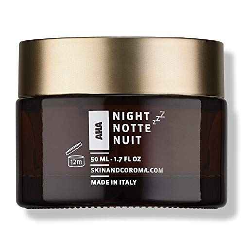 SKIN&CO Truffle Therapy Dream Cream, 1.7 FL OZ, AHA Night Cream, Acid Fruit Complex, Radiance Boosting Creme, Alcohol Free, GMO Free, Vegan, Organic Farming, Black Winter Truffle Extract