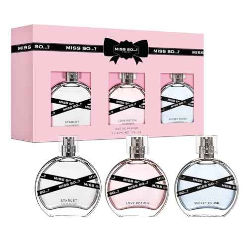 So¡¦? Miss Set - Perfumes for Women with Floral, Fruity and Vanilla Perfume Notes - 800 Sprays - Gifts for Women - 3 pcs Gift Set