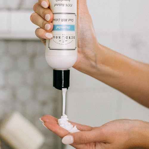 Bend Soap Company Unscented Goat Milk Lotion 3-Pack (8oz x 3) - Gentle Formula for Sensitive Skin (Unscented)