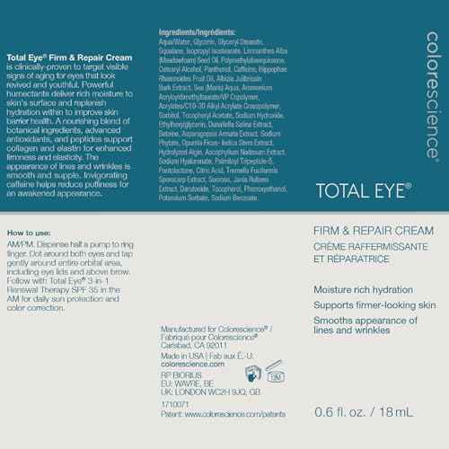 Colorescience Total Eye Firm & Repair Cream, .6 fl. oz.