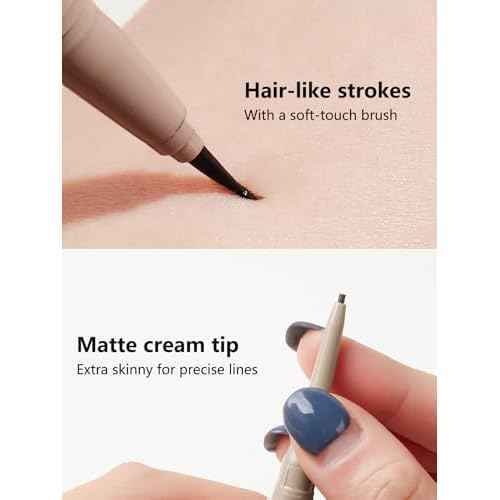 SHEGLAM Dual-Sided Eyebrow Pencils Cream Waterproof Long Lasting Eye brow Pen Makeup - Chocolate