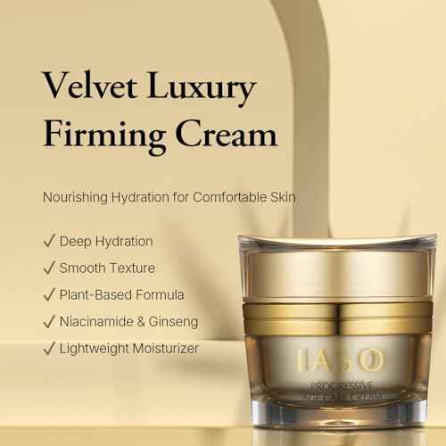 IASO PROGRESSIVE Age Care Cream | Korean Rich Nourishing Cream, Reduce Wrinkles, Infused with Ginseng, Anti-Aging Ingredients, 1.52 oz