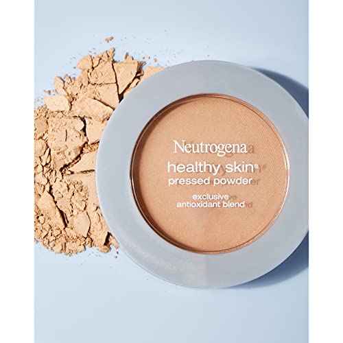 Neutrogena Healthy Skin Pressed Makeup Powder Compact with Antioxidants & Pro Vitamin B5, Evens Tone, Minimizes Shine & Conditions, Light to Medium 30.34 oz (Pack of 2)